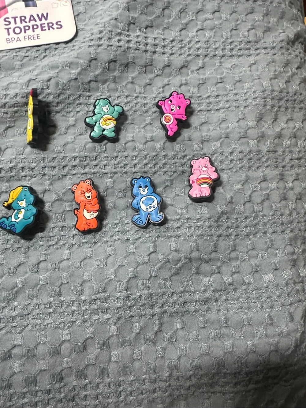Care Bears Crocs Charms Lot - Multicolor Small Icons NWT